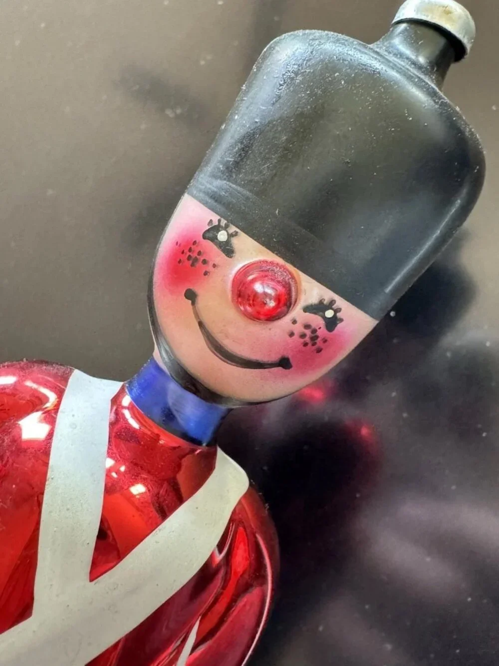 Vintage Hand-Blown Glass Toy Soldier Ornament 6